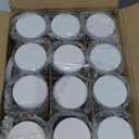 12 PACK, 16 OZ Glass Juice Bottles with Airtight Lids, Bonus 2 Straws & Perforated Lids, Reusable Juicer, Juicing Bottles - Clear Drinking Jars Cups, Water Bottle, Travel Juice Container, White Caps