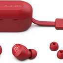JLab Go Air Pop True Wireless Earbuds, in Ear Headphones, Bluetooth Earphones, Ear Buds with 32H Playtime, Bluetooth Earbuds with Microphone, USB Charging Case, Dual Connect, EQ3 Sound, Rose