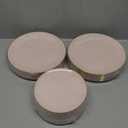 PULOTE 100PCS Pink Plastic Plates - Heavy Duty Pink and Gold Disposable Plates for Party, Wedding & Mothers Day, Include 50 Dinner Plates and 50 Dessert Plates