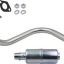 Exhaust with Muffler Compatible With Honda GX160 GX200 DuroMax 7 Hp, Predator 212cc
