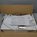 Nightstand with Charging Station, End Side Table with Storage Drawer and Open Cabinet, Bedside Table for Bedroom, White