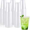 Lilymicky 260 Pack 16 oz Clear Plastic Cups, Cold Disposable Plastic Drinking Cups for Parties, Picnic, BBQ, Travel, and Events