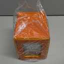 Card Deck Box for MTG Commander - Patented Design, Commander Display, Fits 100 Double-Sleeved Cards, 35pt Card Brick & Dice Tray - Grey/Orange