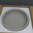 OAKOA Concrete Fruit Bowl for Kitchen Counter - Large Decorative Bowls for Home Decor - Modern Key Bowl for Entryway Table - Pedestal Bowl for Keys (Gray)