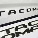 Tailgate Insert Letters Compatible with Tacoma 2024 2025 2026 3D Emblems with Strong Adhesive Matte Black