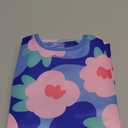 Tiny Twinkle Mess Proof Baby Bib for Girls | Waterproof Toddler Bib for Eating | Baby Apron for Feeding | Machine Washable | Perfect Shower Gift (Floral Blue, 624M)