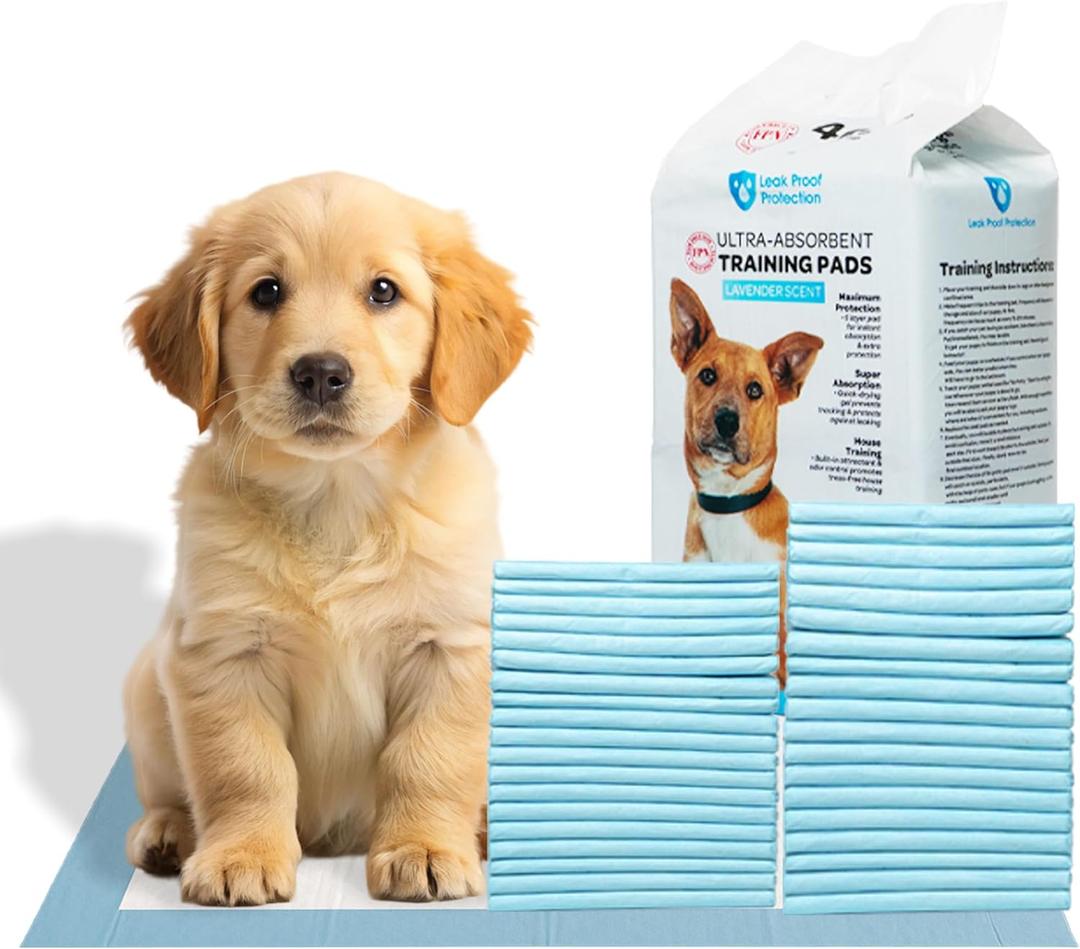 FPN Puppy Pads for Dogs 100 Count | Small, 13x18 inch, Pee Pads for Dogs , Pet Training Pads, 5 Layer Pads for Instant Absorption