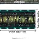 Cheerland Pirate Party Tablecloth Skull Treasure Tableware Skeleton Caribbean Pirates Ship Dock Backdrop for Halloween Decorations Home Decor Costume Birthday Party Supplies 9x5 Ft