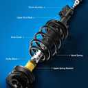 PHILTOP 4pcs Struts Shocks Kit for 2007-2011 Toyota Camry,2008-2012 Toyota Avalon Front/Rear Strut and Spring Assembly Set Loaded