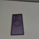 CANSHN Designed for Samsung Galaxy S22 Ultra Case [Full Camera Protection] [Compatible with MagSafe] Translucent Matte Shockproof Protective Phone Cover 6.8 Inch - Deep Purple