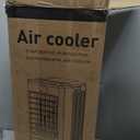 Portable Air Cooler, Evaporative Cooler with Water Tank, 3 Speeds, 120° Oscillation, Quiet Cooling Unit with Wheels for Bedroom Office Home