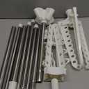 2 Tier Clothes Drying Rack, 56inch Collapsible Laundry Drying Stand with 3 Rotatable Arms 24 Clips, Portable Garment Rack for Balcony Camping