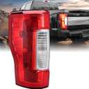 Tail Light Assembly Compatible with 2017 2018 2019 Ford F-250 F-350 Super Duty Left Driver Side Taillights Rear Brake Signals with Bulbs, Replace HC3Z13405F