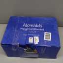 Alomidds Weighted Blanket (48"x72",15lbs Twin Size -Green), Weighted Blankets for Adults, Cooling Breathable Soft and Comfort Minky, Heavy Blanket Microfiber Material with Glass Beads