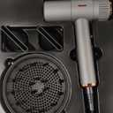 Hair Dryer, 110,000RPM High Speed Blow Dryer, 200 Millions Ionic Hairdryer with HD Display, 2000W Professional Hair Dryers with Diffuser and Nozzle, 4 Temps and 3 Speeds (Gray)