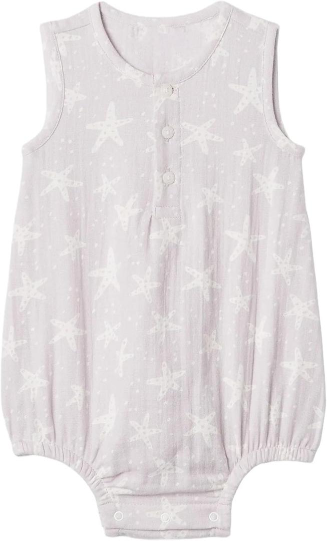 GAP baby-girls Unisex Woven Bubble Onepiece (18-24 Months, Starlight)