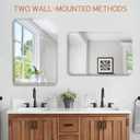 Frameless Mirror for Bathroom Vanity,with Polished Edge,Hangs Horizontally Or Vertically,Entryways,Room,Shatterproof (Y-15x15in)