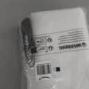 ANRODUO White Extra Long Fabric Shower Curtain, 108 Inch Long Heavy Duty Cloth Shower Curtain Set with 12 Metal Hooks, Waterproof Decor Machine Washable for Bathroom Bathtub Hotel, 72 x 108