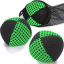 Juggling Balls for Beginners and Professionals Set of Juggling Bean Bags Durable Juggle Ball Kit (Black - Green)