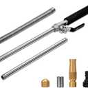 Hydro Jet High Pressure Power Washer-high pressure cleaning tool Extra Long Extendable Wand,Flexible Water Hose Universal Nozzle,Gutter Patio Car Pet Window Cleaning tool black