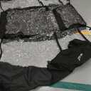 Golf Cart Enclosure 2 Passenger for EZGO TXT RXV 2-Seater 600D Waterproof Transparent Driving Rain Cover 57.5 Inch Roof 4-Sided Clear Windows Roll-Up Door Black