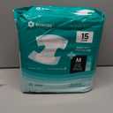 SUNKISS TrustPlus Adult Diapers with Maximum Absorbency, Unisex Disposable Incontinence Briefs with Tabs for Men and Women, Odor Control, Medium, Previously S/M, 15 Count