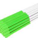 Driveway Markers Snow Stakes 48 inch Green Plow Stakes Reflective Fiberglass, Pack of 25 for Parking Lots, Walkways