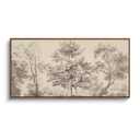 InSimSea Extra Large Framed Vintage Wall Art,Tree Mountain Prints,24x48inch