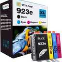 923XL 923e Ink Cartridges for HP Printers 8120e 8130e Series Replacement for HP 923e 923 923XL Ink Cartridges, Compatible for OfficeJet Pro 8125e 8135e 8138e 8139e 8135 8139 8130 e |4 Pack
