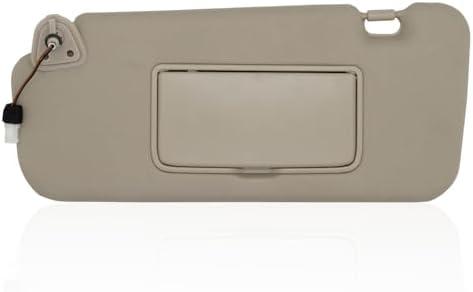 CRAZYPARTS Left Driver Side Sun Visor Compatible with Nissan Murano 2009 2010 2011 2012 2013 2014 Sunshade Replacement # 96401-1AA1B (Beige)