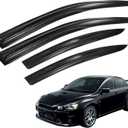 4PCS Side Window Visors Vent Shade Rain Guard Deflectors Replacement for 2008-2017 Lancer