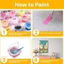 Lofenghome Paint by Number for Adults, Cocktail Paint by Numbers Kit, DIY Canvas Painting with Brush Clean Cups, Ideal for Gifts, Christmas Stocking Stuffer