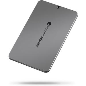 Rolling Square AirCard E, Replaceable Batteries Wallet Tracker Bluetooth Find My Network Compatible with Business Card QR Code - 0.12in Super Thin