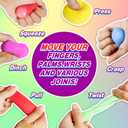 40 Pack Slow Rising Stress Cube Fidget Toys, Squishy Balls Sensory Fidget Toys for Kids Adults, Square Shape Fidgets for Classroom, Party Favors Pull Stretch Squishy Toy Classroom Prize Box Toys