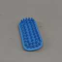Rubber Curry Brush Dog for Short Haired Dogs - Soft & Gentle Deshedding Brush - Use Wet as Bath Brush or Dry for Grooming Loose Hair
