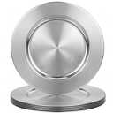 MAONAME Round Charger Plates Set of 6, 13 Inch Brown Charger for Dinner Plates, Farmhouse Faux Wood Plate Chargers, Rustic Table Chargers for Weddings, Party, Silver