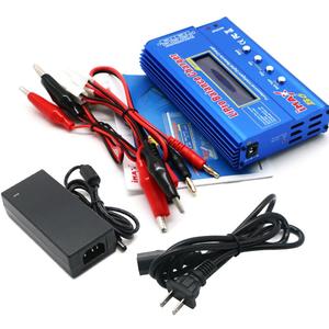 IMAX B6 80W Lipo Battery Balance Charger 6A Discharger, RC Hobby Lipo NiMh Li-ion Ni-Cd Digital Lipro Balance Charger Discharger + AC Power 12V 5A Adapter for Rc Car RC Hobby (Dark Blue)
