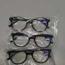 3 Pack Reading Glasses Spring Hinge Stylish Readers Black/Tortoise for Men and Women (3 Black, 2.5)Medium