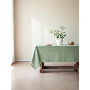 Sage Green Linen Table Cloths for 6 Foot Rectangle Tables Farmhouse Neutral Tablecloth Rectangular Kitchen Decoration Dining Table Cover Washable Water Resistant 60x102