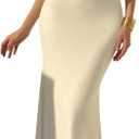 SOLY HUX Women's Cowl Neck Halter Bodycon Long Dress Sleeveless Fishtail Party Cocktail Maxi Dresses (Medium)