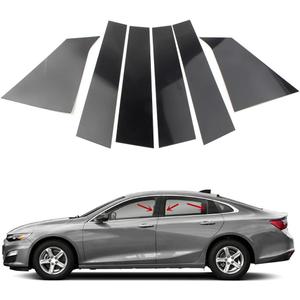 Three T Car Auto Side Door Window Pillar Posts Cover Trim for Chevrolet Malibu 2016 2017 2018 2019 2020 2021 2022 2023