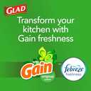 Glad ForceFlex Tall Kitchen Trash Bags, 13 Gal, Gain Original with Febreze, 110 Ct (Pack May Vary)