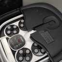 HOSPAN Collapsible Foot Spa Electric Rotary Massage, Foot Bath with Heat, Bubble, Remote, and 24 Motorized Shiatsu Massage Balls. Pedicure Foot Spa for Feet Stress Relief - FS02A (Black)