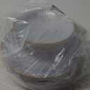 Rubtlamp 100Pcs Clear Gold Plastic Plates, Disposable Plates With Gold Rim, Heavy-duty Party Platos, Hammered Plastic Plates Include 50 Clear Dessert Platos, 50 Dinner Platos for Christmas