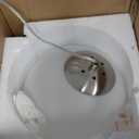 KoKo&Yukina 6 Inch Globe Pendant Light Nickel Globe Pendant Lights Kitchen Island Mid Century Light Fixture with Milky White Glass Shade for Dining Room Living Room