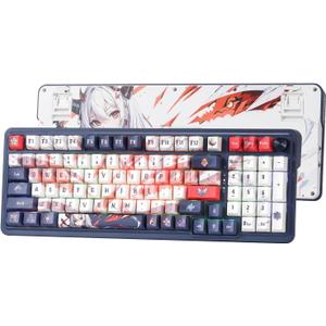 Redragon K686 PRO SE 98 Keys Wireless Gasket RGB Gaming Keyboard, 3-Mode Anime Mechanical Keyboard w/Hot-Swap Socket, Dedicated Knob Control & 5-Layer Noise Dampening, Custom Hi-Fi Linear Switch (Eisas Paradox (Anime Version))