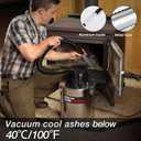 Shop-Vac 4 Gallon 2.0 Peak HP Ash Vacuum,7 Amps with HEPA Filter, 4040988