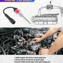 Spark Plug Tester,Car Accessories Spark Tester,Car Exterior Accessories Ignition Coil Tester Tool,Plug-in Sparks Testers Small Engine,Fit for Cars,Lawnmower,Internal External Engine (1pcs)