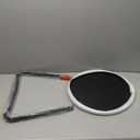 Danpinera Outdoor Side Tables, Weather Resistant Steel, Small Round End Table for Patio Yard Balcony Garden Bedside Black