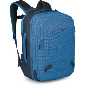 Osprey Transporter 26+6 Travel Pack - Expandable Personal Item Backpack with Laptop Sleeve - Lightweight Daypack, Blue Flame, 16.9 x 13 x 7.9 in